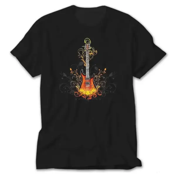 Electric Guitar, Black T-Shirt