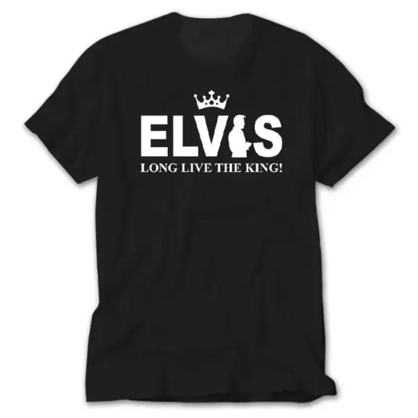 Elvis Long Live The King, Black T-Shirt