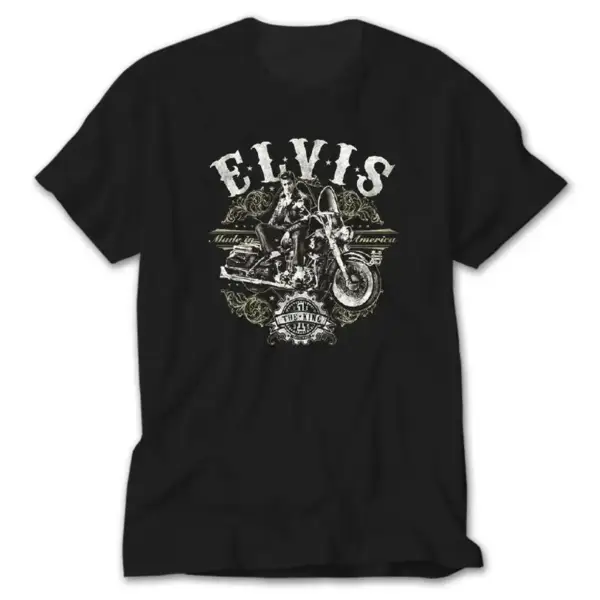 Elvis Made in America, Black T-Shirt