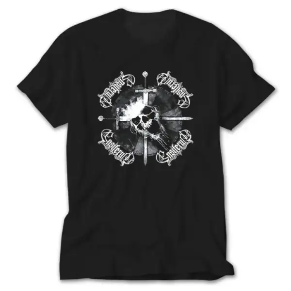 Ensiferum Skull, Black T-Shirt