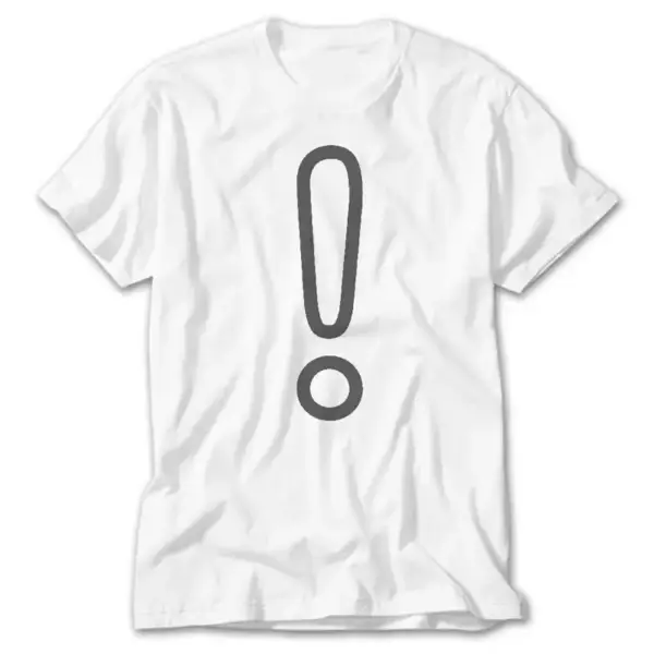 Exclamation Mark, White T-Shirt