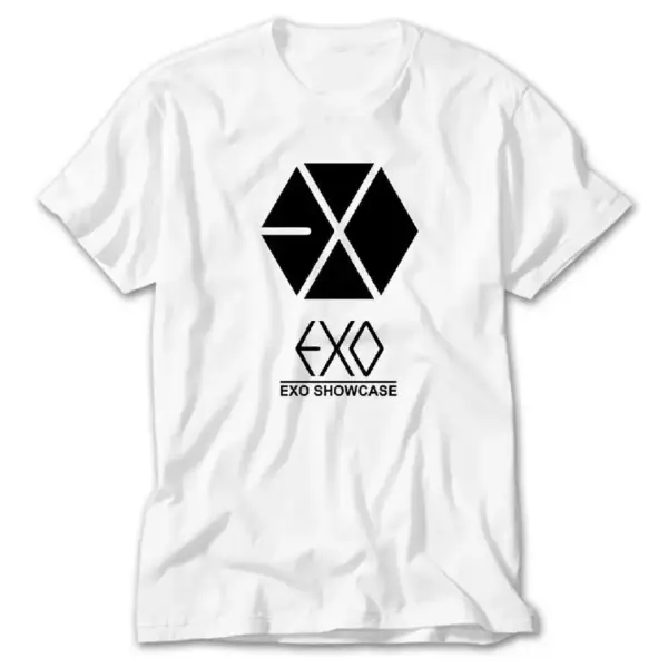 Exo Logo, White T-Shirt