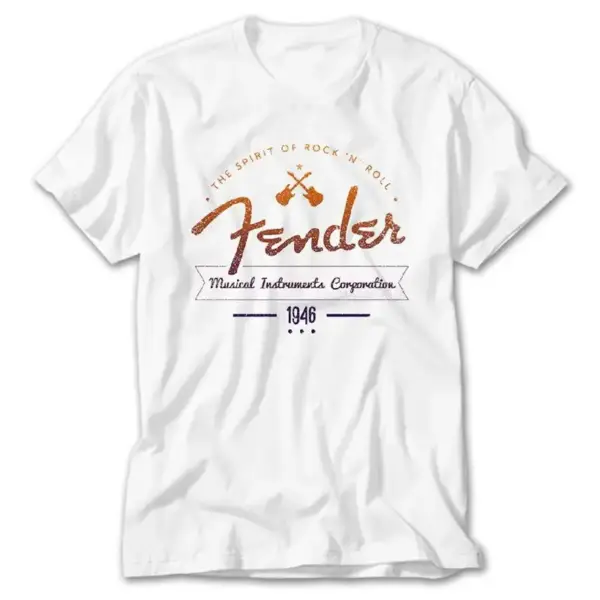 Fender, White T-Shirt
