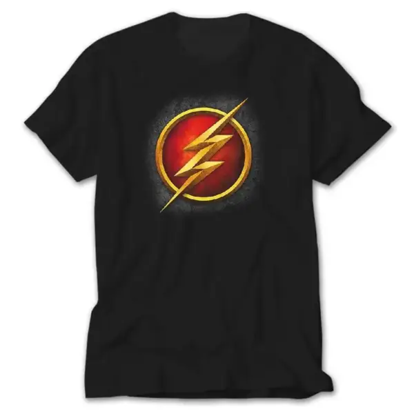 Flash Logo, Black T-Shirt