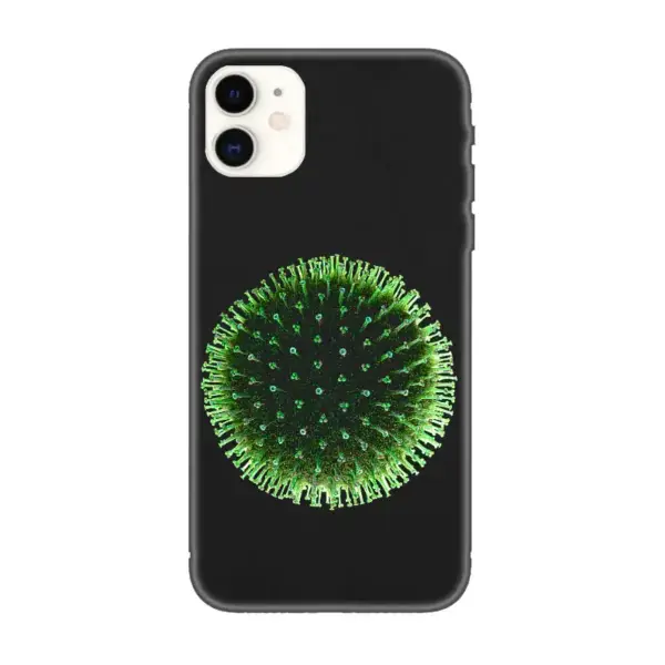 Flu Virus iPhone Case, Flu Virus Artwork iPhone 15 Phone Case
