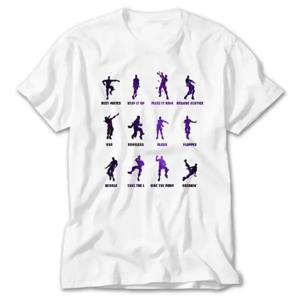 Fortnite Dance Figures, White T-Shirt