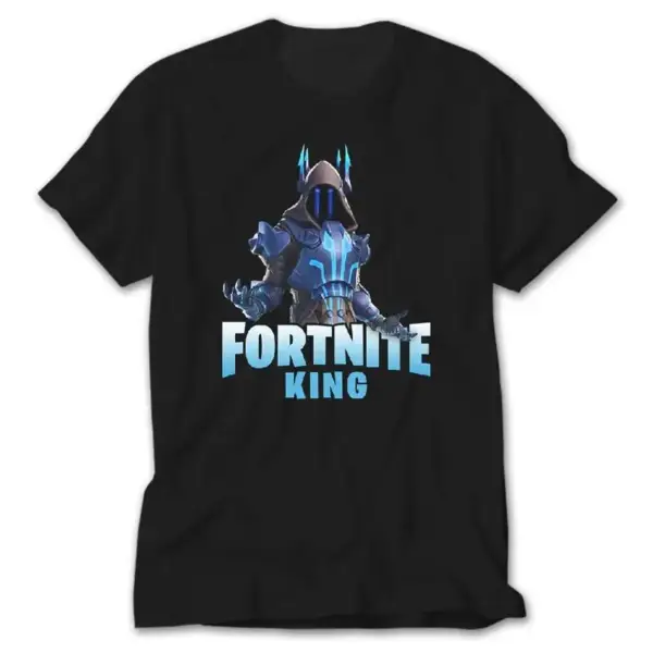 Fortnite King, Black T-Shirt