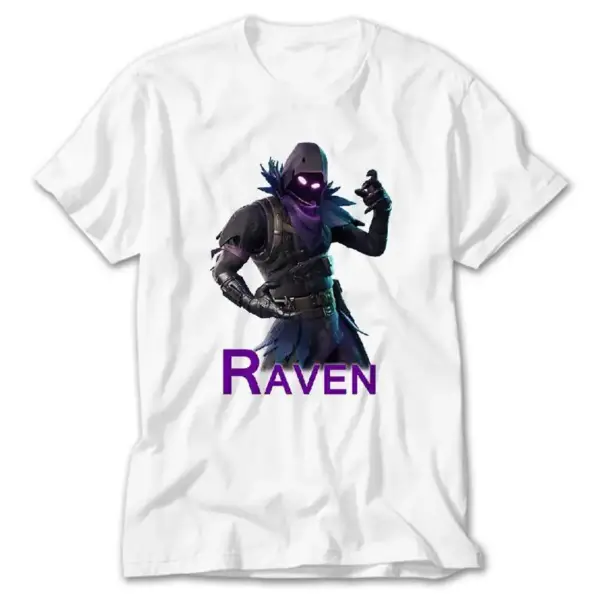 Fortnite Raven, White T-Shirt