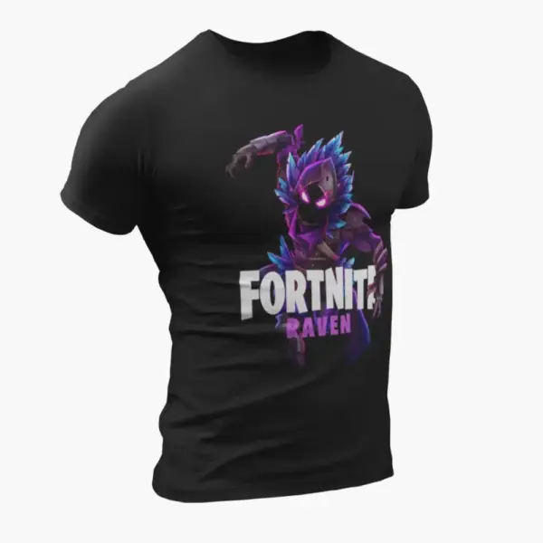 Fortnite Raven, Black T-Shirt