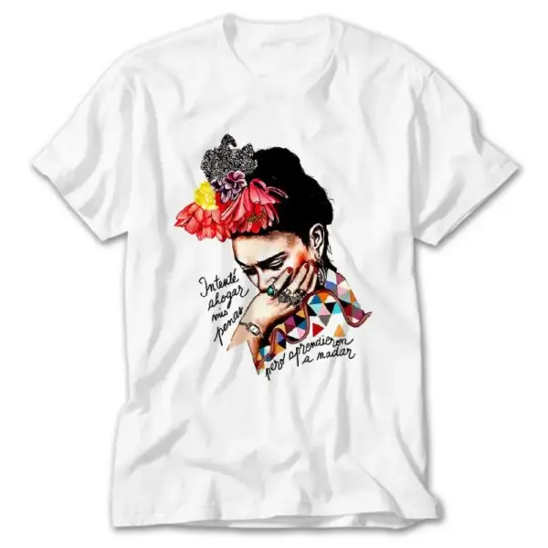 Frida Kahlo Intente Ahogas White T-Shirt