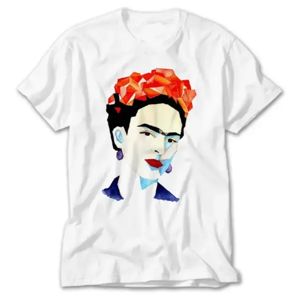 Frida Kahlo Portre White T-Shirt