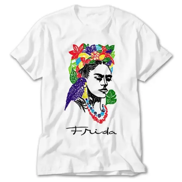 Frida Kahlo White T-Shirt