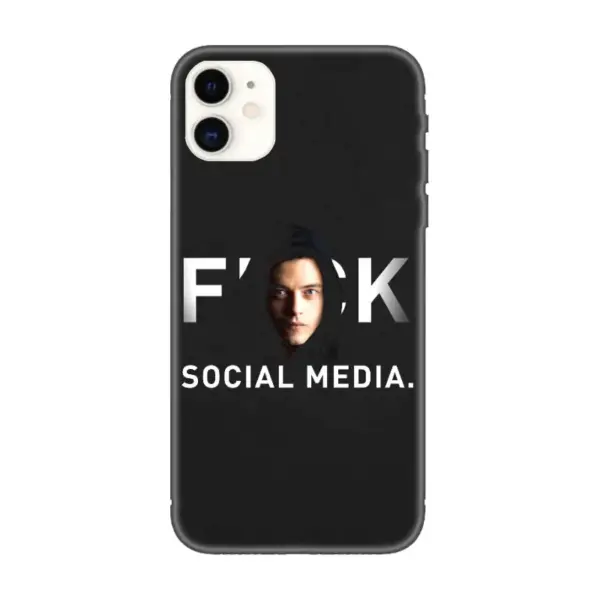 Fuck Social Media iPhone Case, Fuck Social Media Artwork iPhone 15 Phone Case