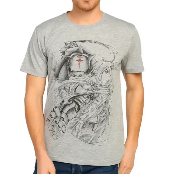 Fullmetal Alchemist Men's Gray T-Shirt