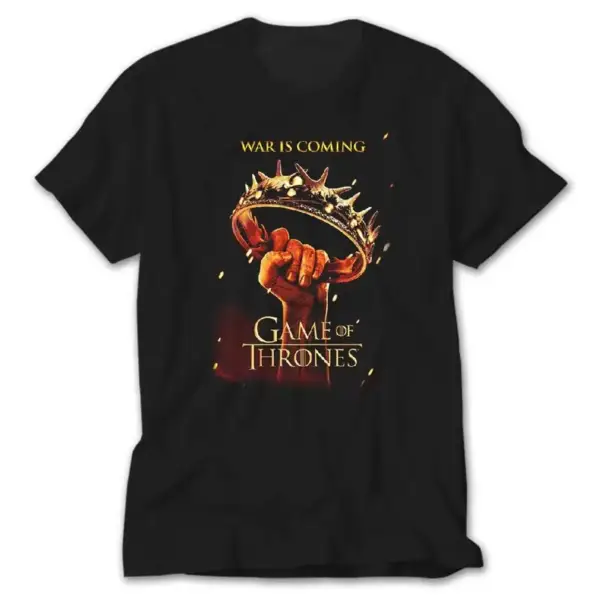 Game Of Thrones War Is Coming, Black T-Shirt
