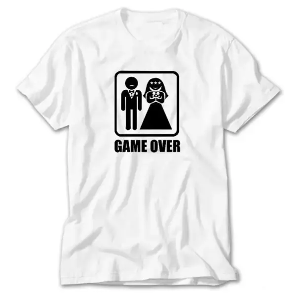 Game Over, White T-Shirt