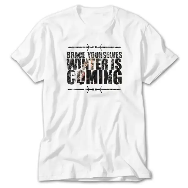 Game of Thrones Brace Yourselves, White T-Shirt