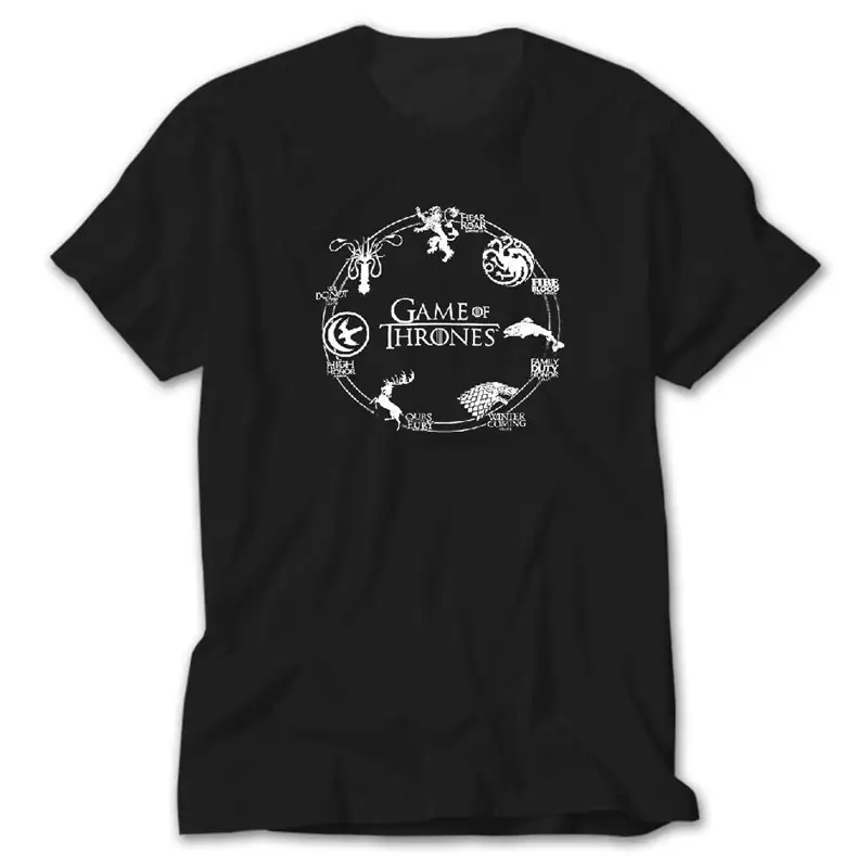Game of Thrones Family Members, Black T-Shirt