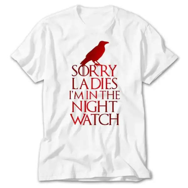 Game of Thrones Sorry Ladies Red, White T-Shirt