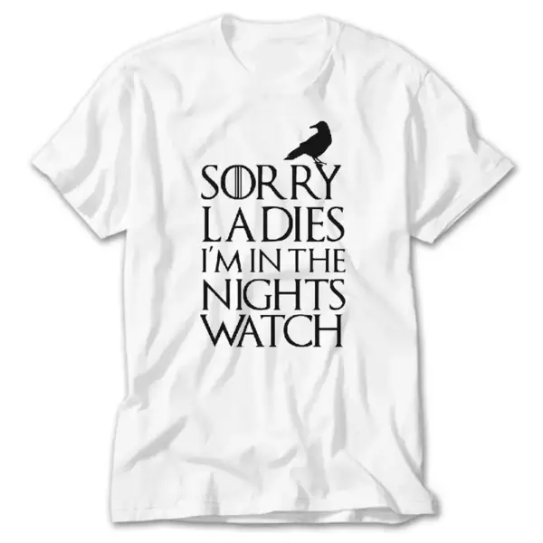 Game of Thrones Sorry Ladies, White T-Shirt