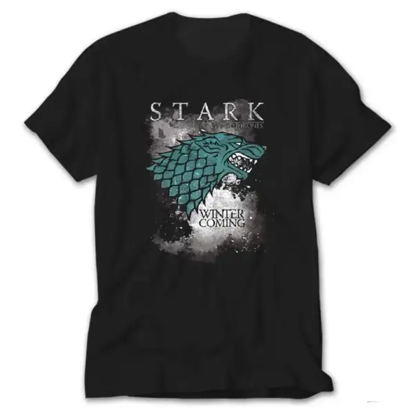 Game of Thrones Stark Sky, Black T-Shirt