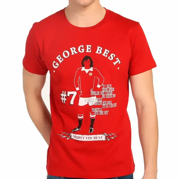 George Best Men's Red T-Shirt