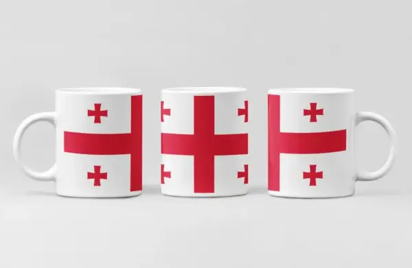 Georgia Flag Coffee Mug, Georgia Country National Flag Mug