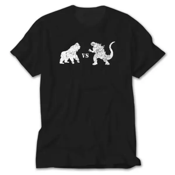 Godzilla vs King Kong, Black T-Shirt