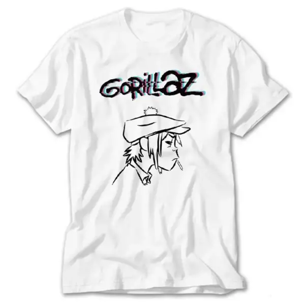 Gorillaz, White T-Shirt