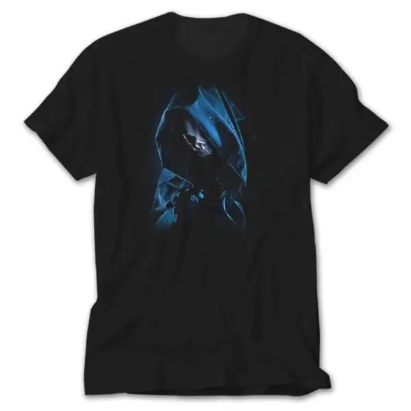 Grim Reaper Skull, Black T-Shirt