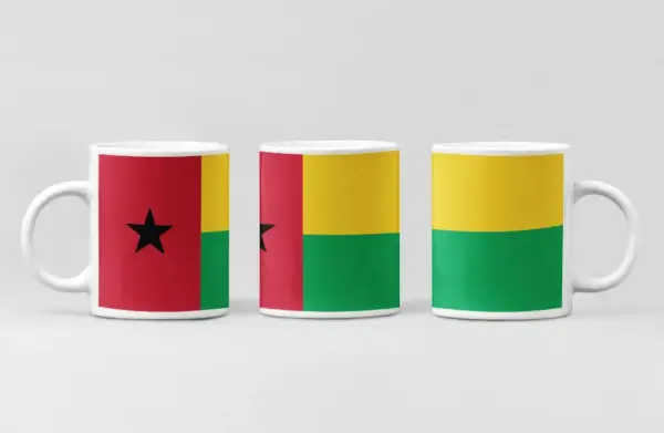 Guinea Bissau Flag Coffee Mug, Guinea Bissau Country National Flag Mug