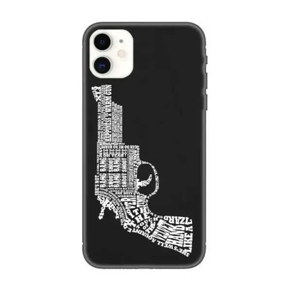 Gun iPhone Case, Gun Logo iPhone 15 Phone Case