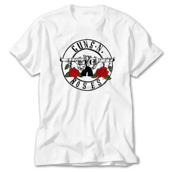 Guns N Roses Light 1, White T-Shirt