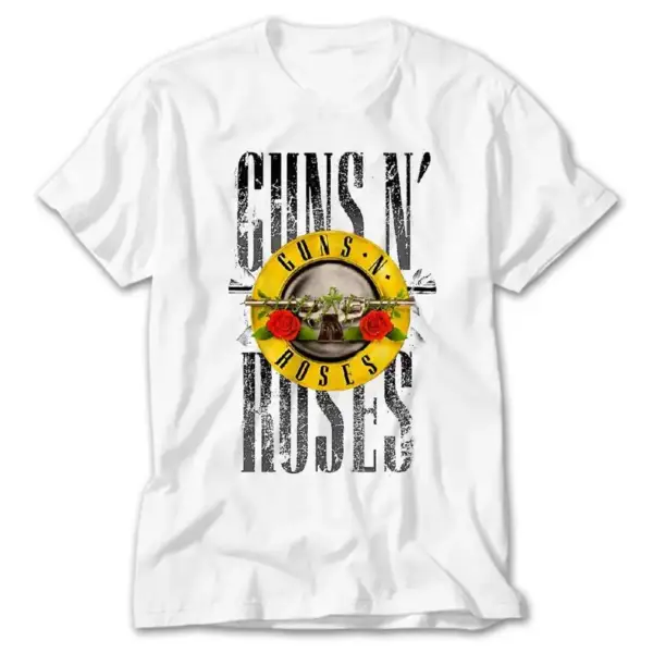 Guns N Roses Old Style, White T-Shirt