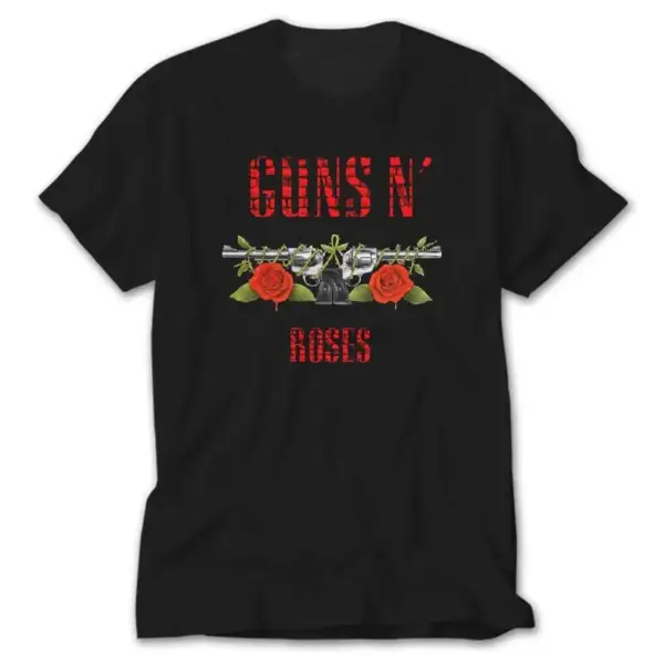 Guns N Roses The Red Wall, Black T-Shirt
