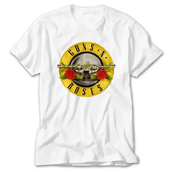 Guns N Roses, White T-Shirt