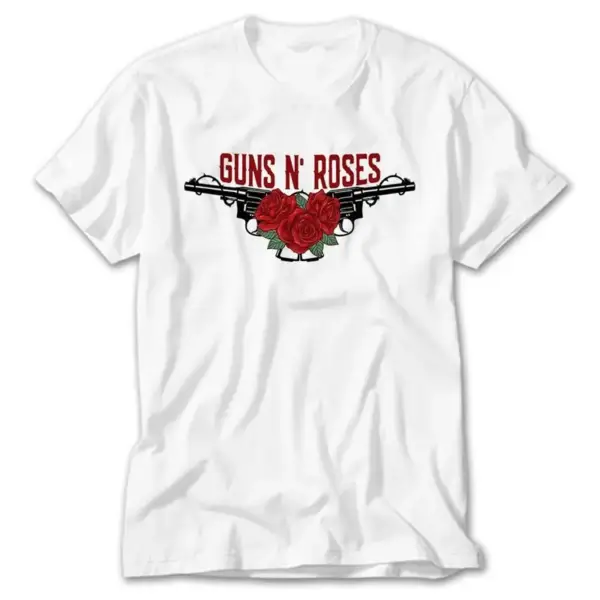 Guns N Roses, White T-Shirt