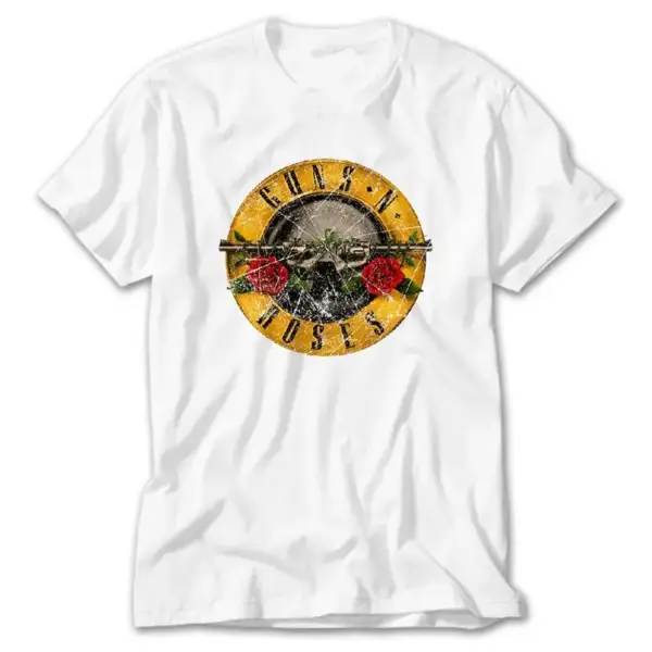 Guns N Roses, White T-Shirt