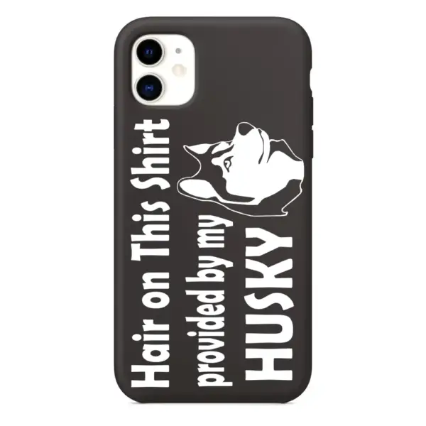 Hair On This Shirt Provided by My Husky iPhone Case, Hair On This Shirt Provided by My Husky Artwork iPhone 15 Phone Case