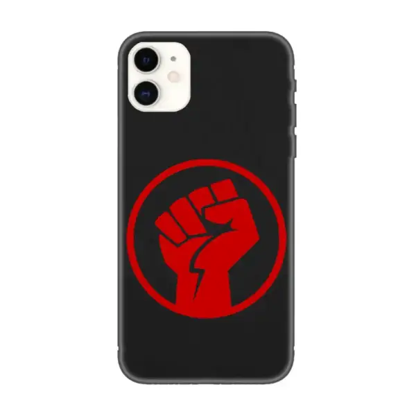 Hand Power iPhone Case, Hand Power Logo iPhone 15 Phone Case