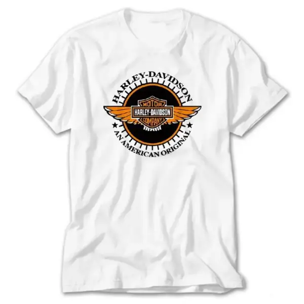 Harley Badge, White T-Shirt
