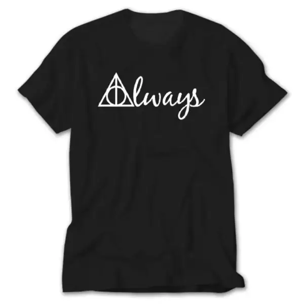 Harry Potter Always, Black T-Shirt