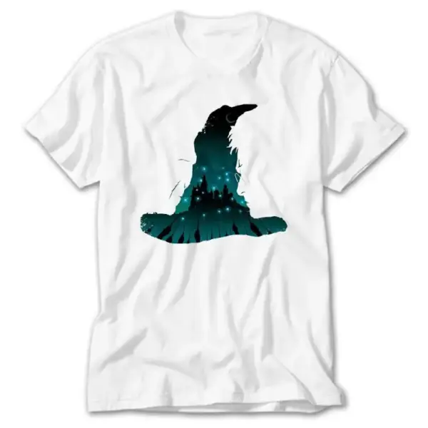 Harry Potter Battle Hogwart, White T-Shirt
