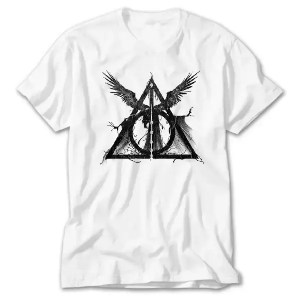 Harry Potter Deathly Hallows, White T-Shirt