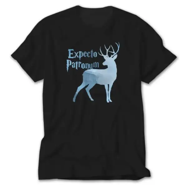 Harry Potter Expecto Patronum, Black T-Shirt
