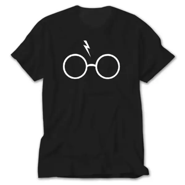 Harry Potter Glasses, Black T-Shirt