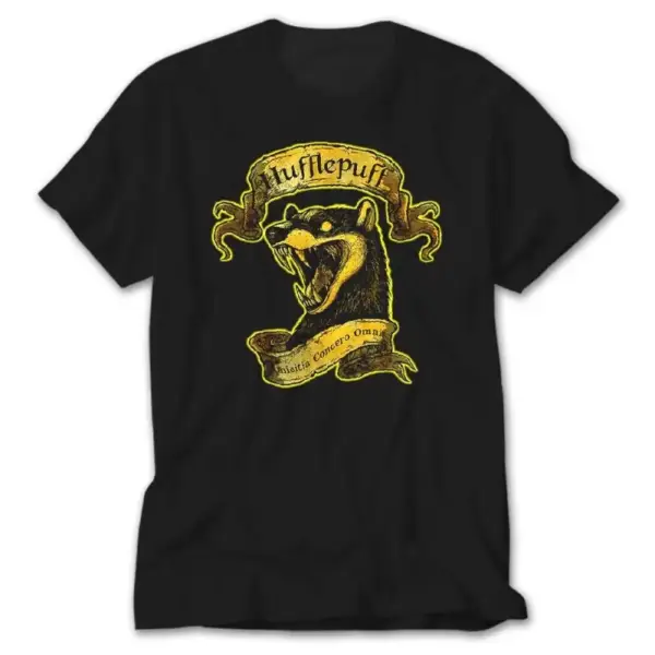 Harry Potter Hufflepuff Black T-Shirt