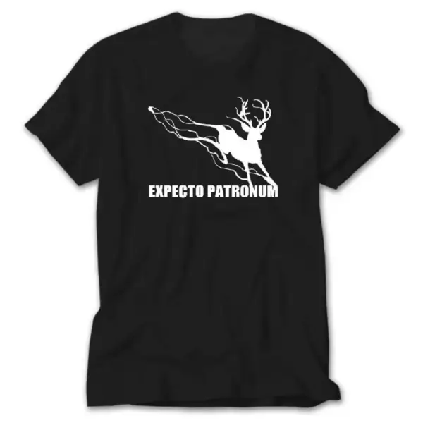 Harry Potter Patronum Deer Black T-Shirt