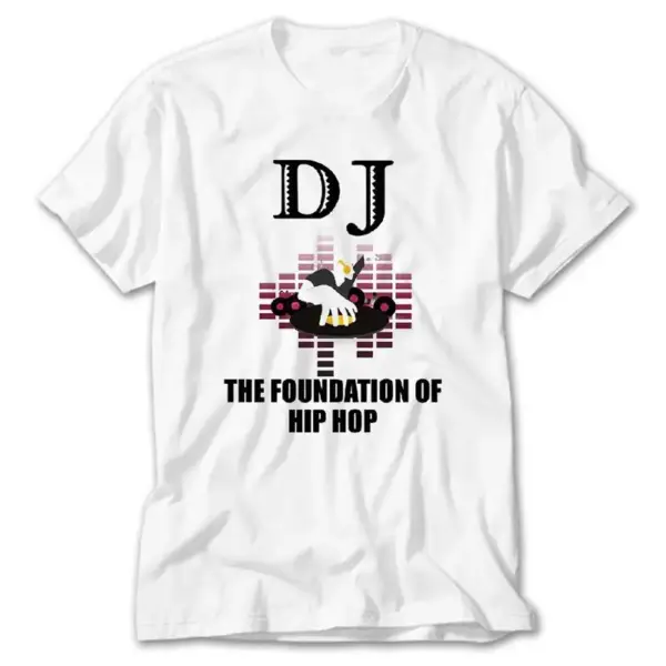 Hip-Hop Dj, White T-Shirt