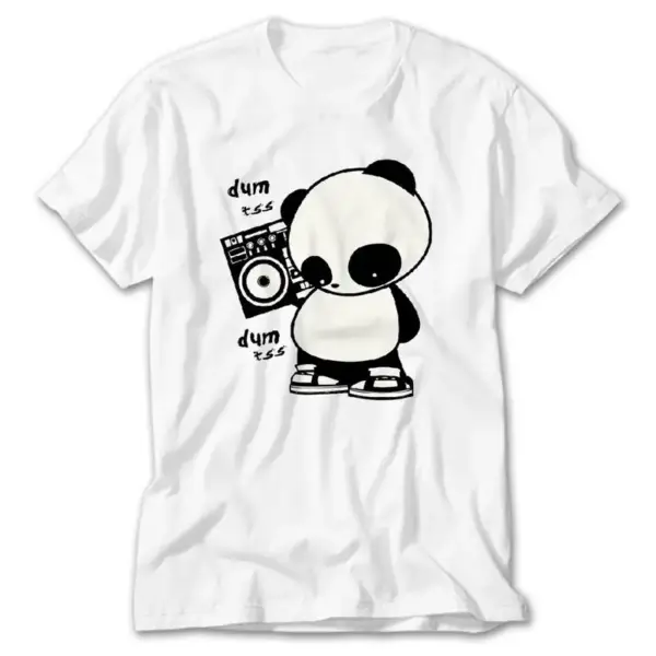 Hip-Hop Panda, White T-Shirt